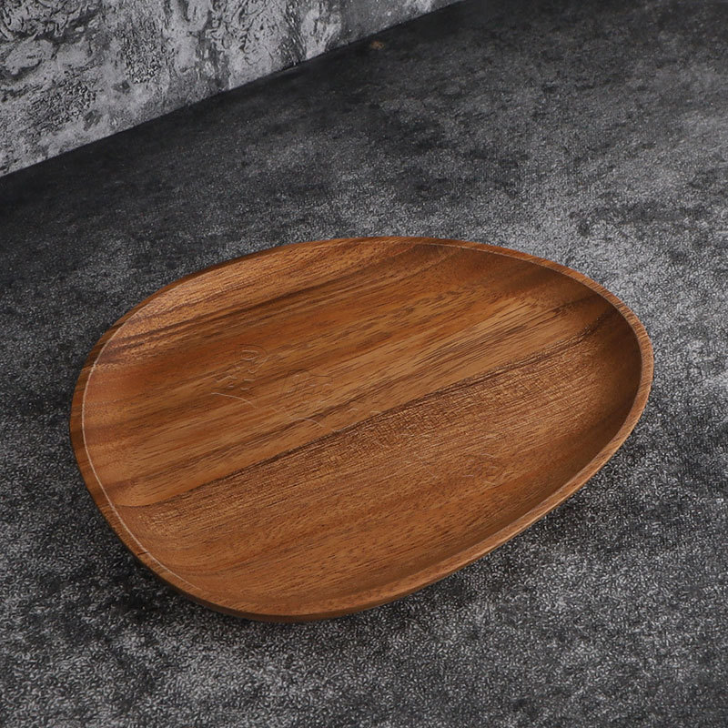 Directo de fábrica retro placa exótica fruta placa de madera maciza pastel pequeño placa LOGO gran cantidad Congou