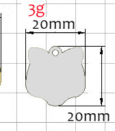 20mm acero color gato