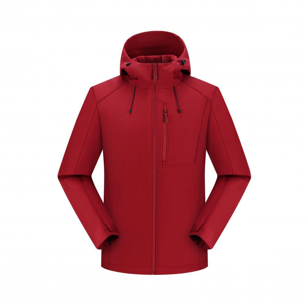 Chaqueta Softshell con Capucha para Hombre de Poliéster, Impermeable y Cortavientos, con Forro Térmico