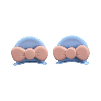 Ears Accessories, Cute Random Stickers, Dəbilqə (Kaska) aksesuarları - bear-eared-butterfly-blue-pink