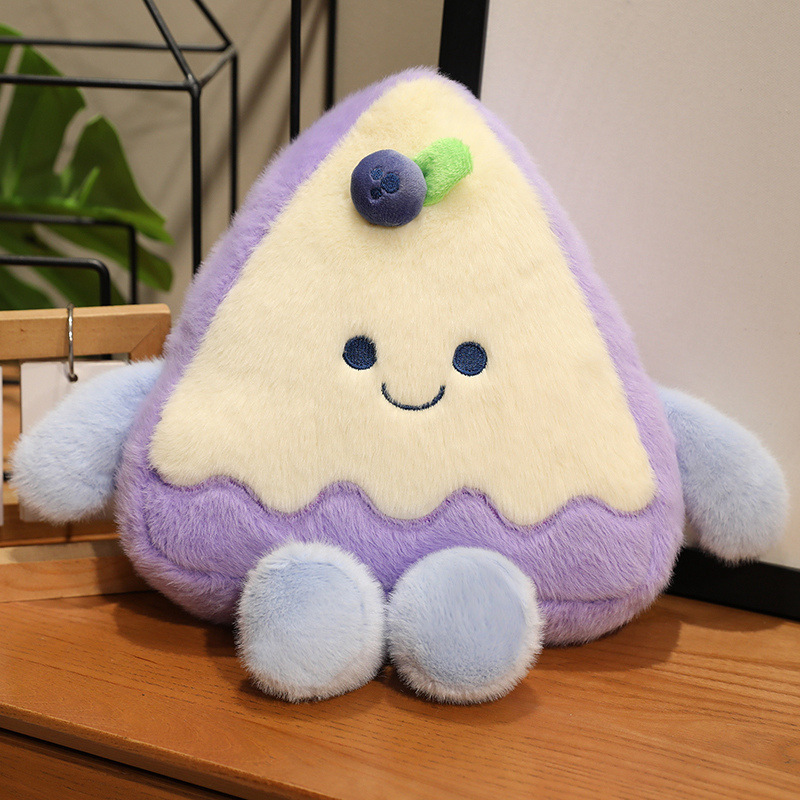 国境を越えた新しいアイスクリームぬいぐるみ、かわいいコーンケーキ人形、子供の誕生日プレゼント人形、卸売|undefined