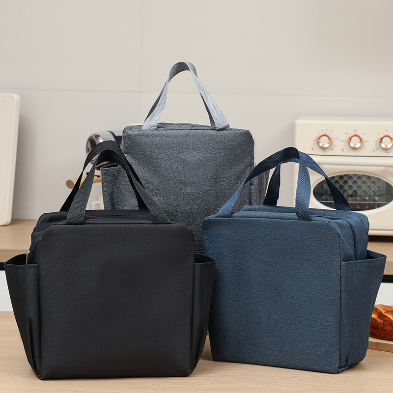 Bolsa de almuerzo portátil de gran capacidad de bolsas de almuerzo de aislamiento térmico, bolsa de almuerzo de aluminio para llevar al trabajo y la escuela, bolsa de almuerzo de aluminio, bolsa de preservación fresca