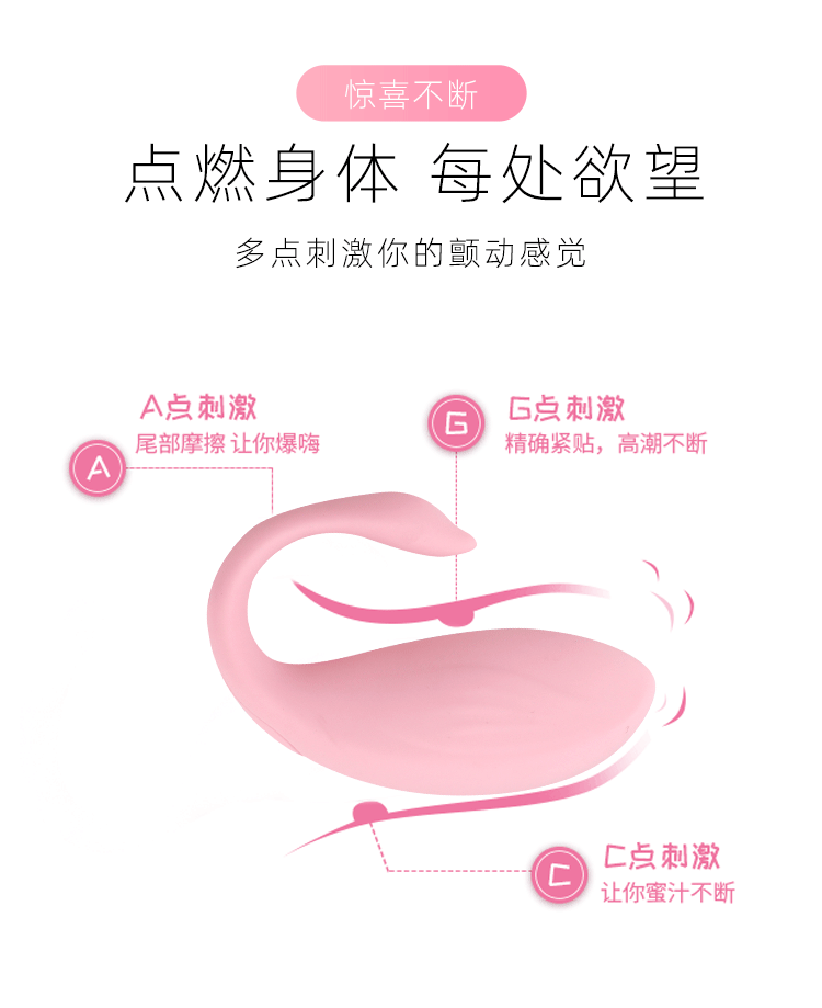 Remote Control Wearable Vibrator, Dolphin Design Silicone Couples Toy — detail image 8