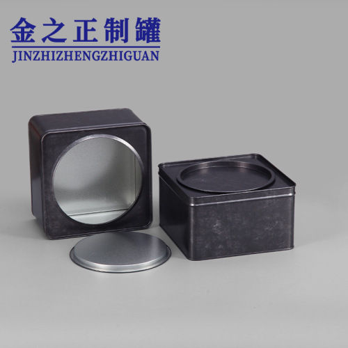 Factory direct supply of food grade tinplate metal box, sealed egg roll biscuit tin box packaging, tangerine peel tea tin box