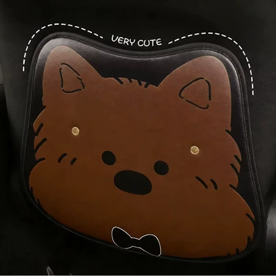 Puppy West Highland Ladies Cute Chair back anti-kick pad - brown-west-highland