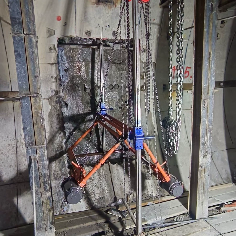 Проект строительства тоннеля с водяной шлифовкой