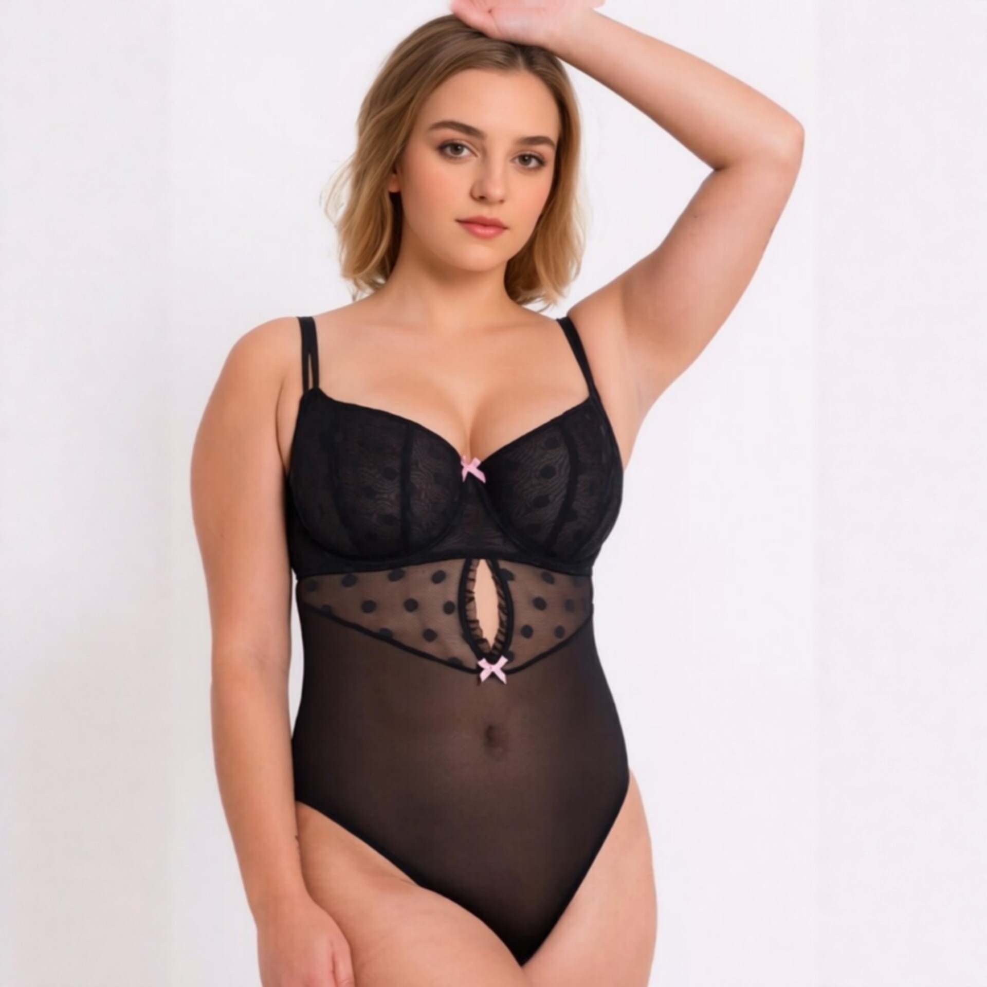 European and American export original wholesale ultra-thin mesh sexy shaping slimming underwire long bra 70-90DFM