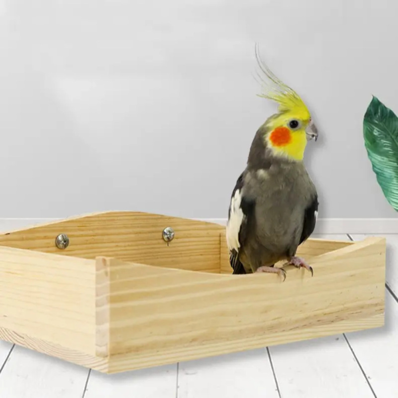 オウムインタラクティブテーブルスタンド、楽しいインタラクティブオウムアクティビティ、鳥の巣休憩テーブル、繁殖テーブル、かわいいメーカー直販|undefined
