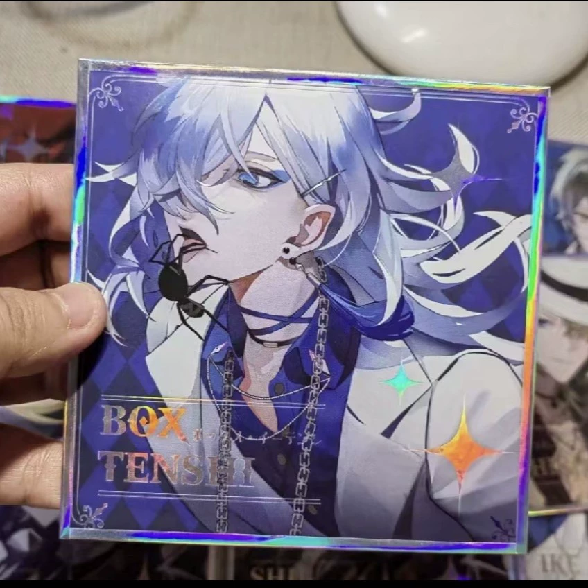 2D анимационный бумажный стенд с персонажем, мультяшные настольные украшения, лазерная цветная под заказ изготовление карточек