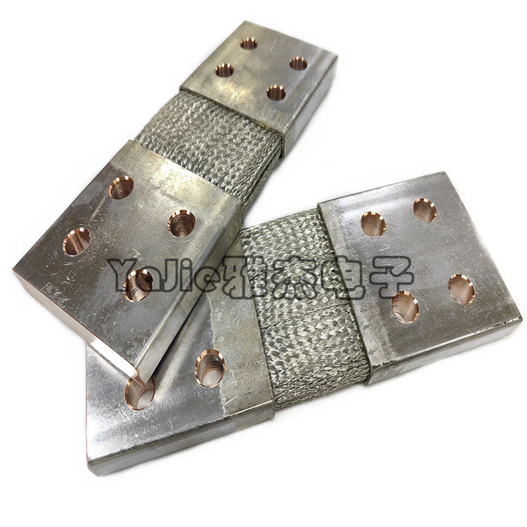 定制多层多列大电流镀锡铜编织带软连接 裸铜编织带 铜绞线软连接