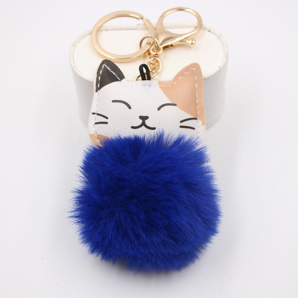 Cute Little Cat Key Chain Pendant School Bag Purse Plush Pendant Jewelry display picture 10