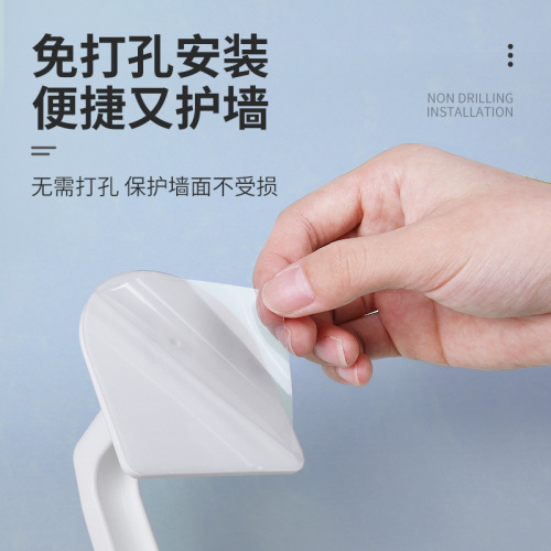 Staple-free, large, multi-purpose plastic adhesive hooks for kitchens, bathrooms, toilets, and bedrooms, wholesale