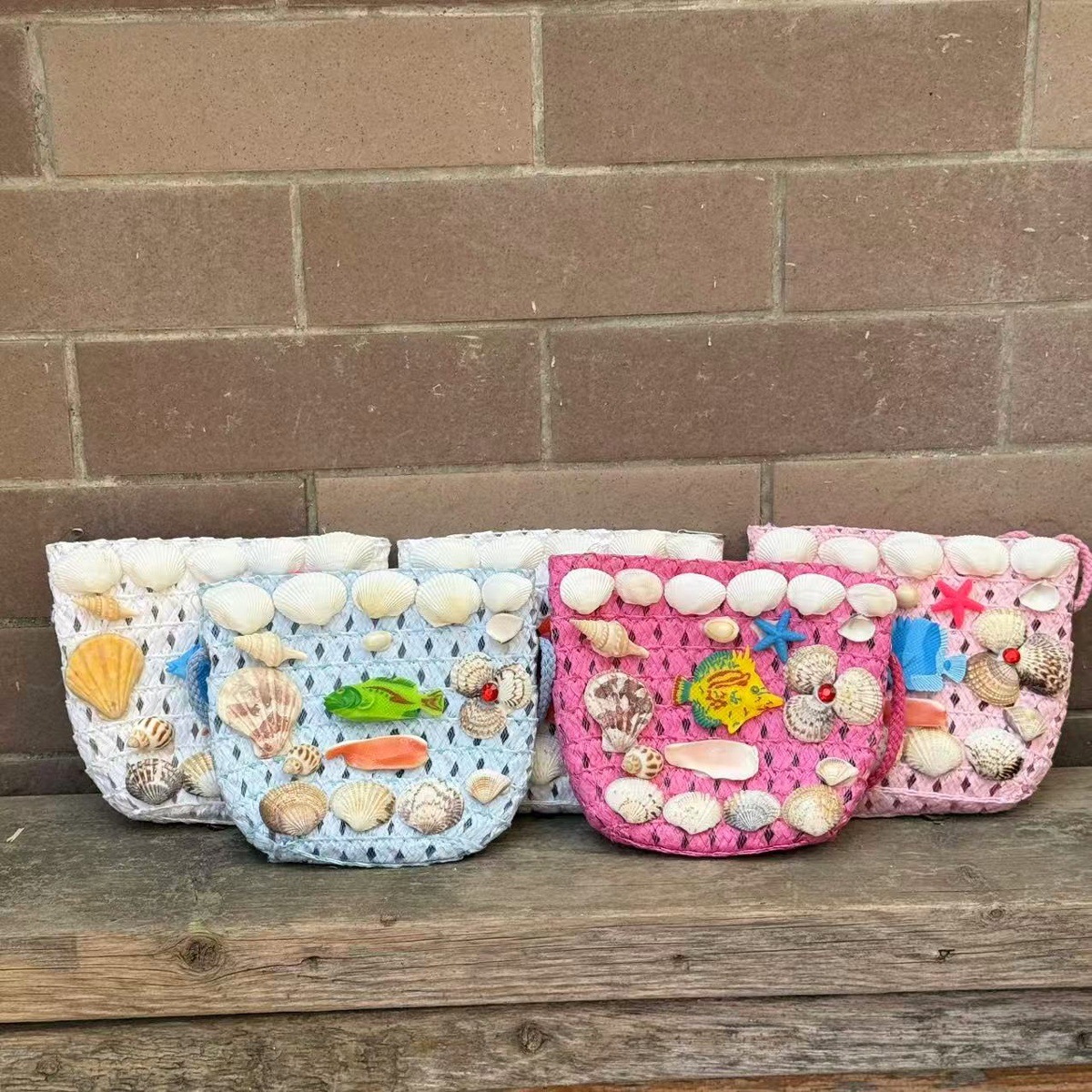 Bolso de concha natural, bolso de caracol, monedero, mochila de vacaciones junto al mar, regalo creativo, juguete para niños