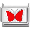 0197-silver-edge red butterfly