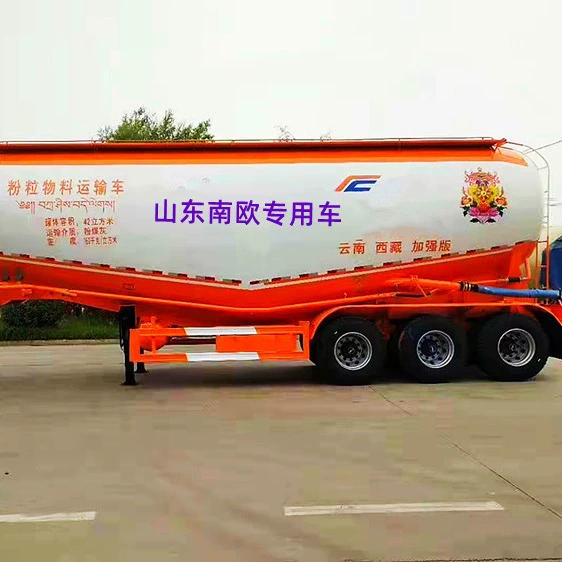 Экспортный транспортный цистерна для порошковых материалов, цистерна для летучей золы, цистерна для сухой смеси, цистерна для летучей золы, цементный транспортный полуприцеп