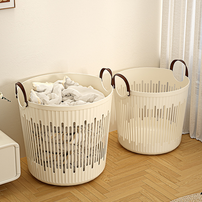 Wangyao Dirty Clothes Basket, Clothes Storage Bin, Household Laundry Basket, Doll Storage Bucket, Bathroom Clothes Organizer, Dirty Clothes Basket