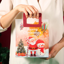 圣诞节礼品袋圣诞手提袋空平安果苹果袋糖果礼物袋创意卡通透明袋