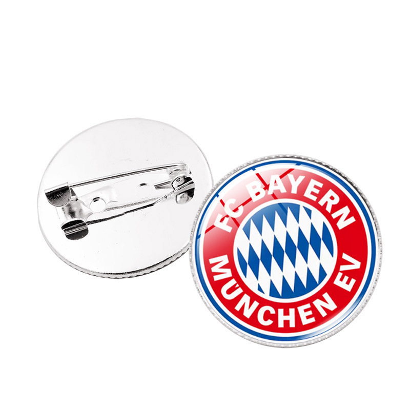 World Cup European Football Club Time Gem Alloy Team Emblem Brooch Badge Accessories Retro Pin Badge