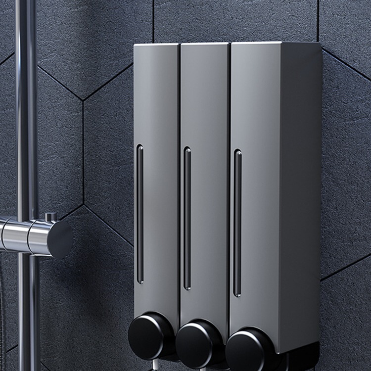 Nail-free wall-mounted hotel bathroom kitchen soap dispenser wall-mounted hand sanitizer Shower Gel Shampoo Press soap dispenser