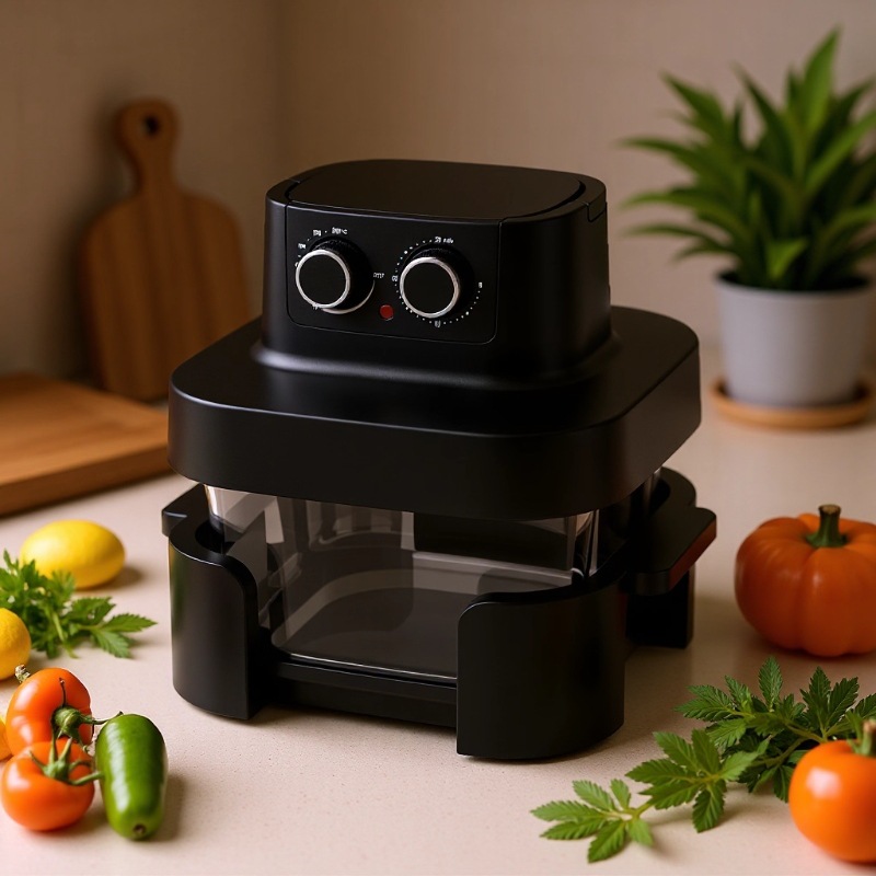 6L Glass Electric Oven Air Fryer 1500W 6L Electric Air Fryer