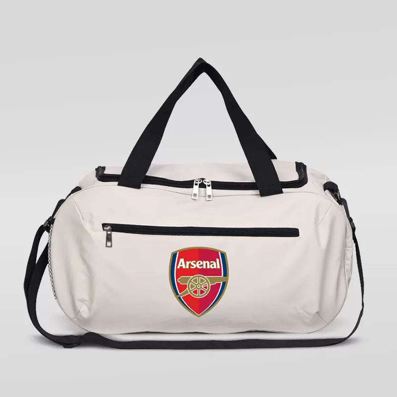 叶鼎纯色队徽印花旅行大运动健身包男手提篮球足球瑜伽女袋行李包