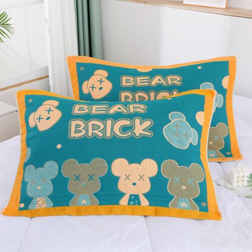 Pillow cover, high-end gauze pillow cover, multi-layer dirt-resistant, sweat-absorbent, four-season high-end, enlarged and thickened, four-season household wholesale
