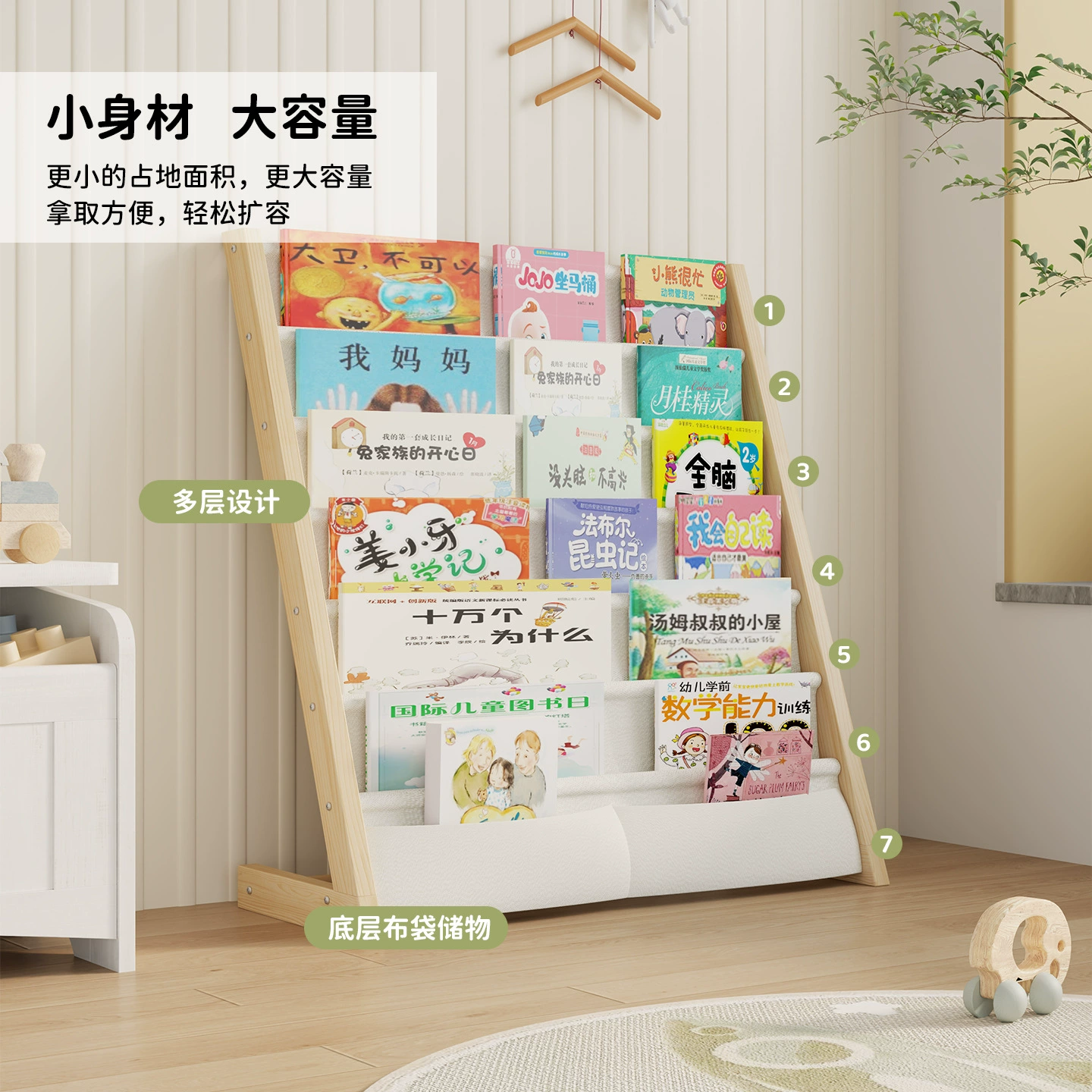 Детская книжная полка, стеллаж для книг с картинками, стеллаж для книг для детского сада, студенческая газета, книжная полка в скандинавском стиле, напольная маленькая полка для хранения из цельного дерева