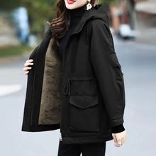 派克服加绒加厚风衣女冬季棉服女2025新款百搭派克服宽松女装冬装