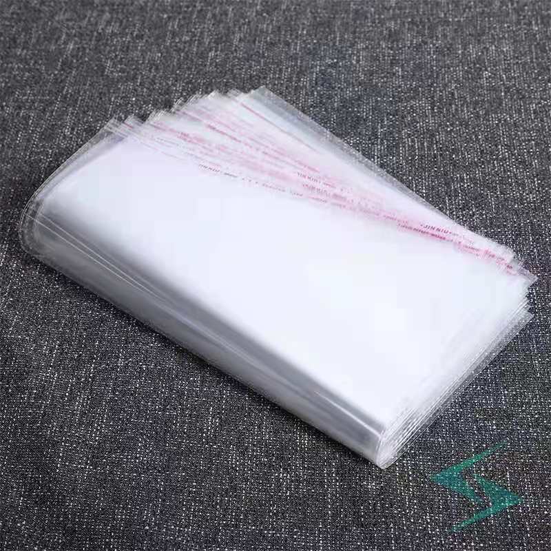 Transparent self-adhesive opp plastic bag packaging sealed pocket…