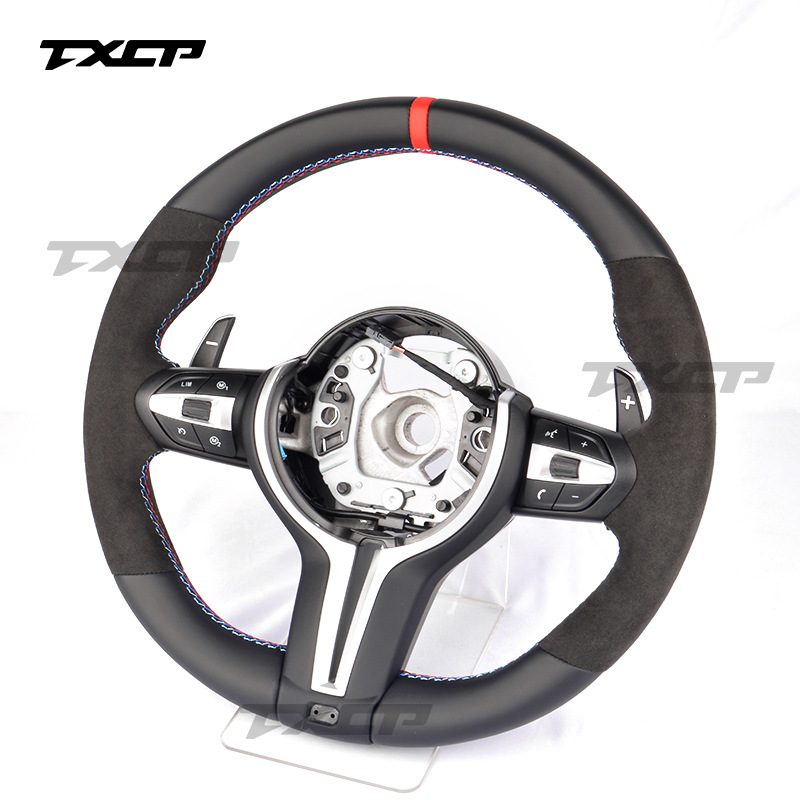 Suitable for BMW 1~7 Series X3X4X5X7 M2M3M4M5M6, for modification and upgrade, MP full leather steering wheel