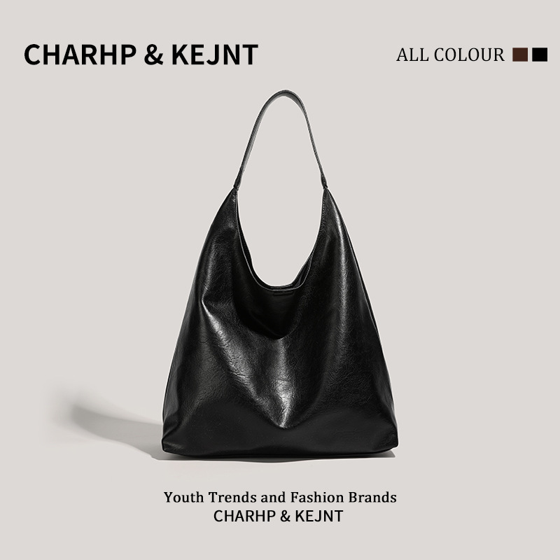 CHARHP & KEJNT公式正規品大容量バッグレディースシンプルトートバッグ通勤ワンショルダー脇下バッグ|undefined