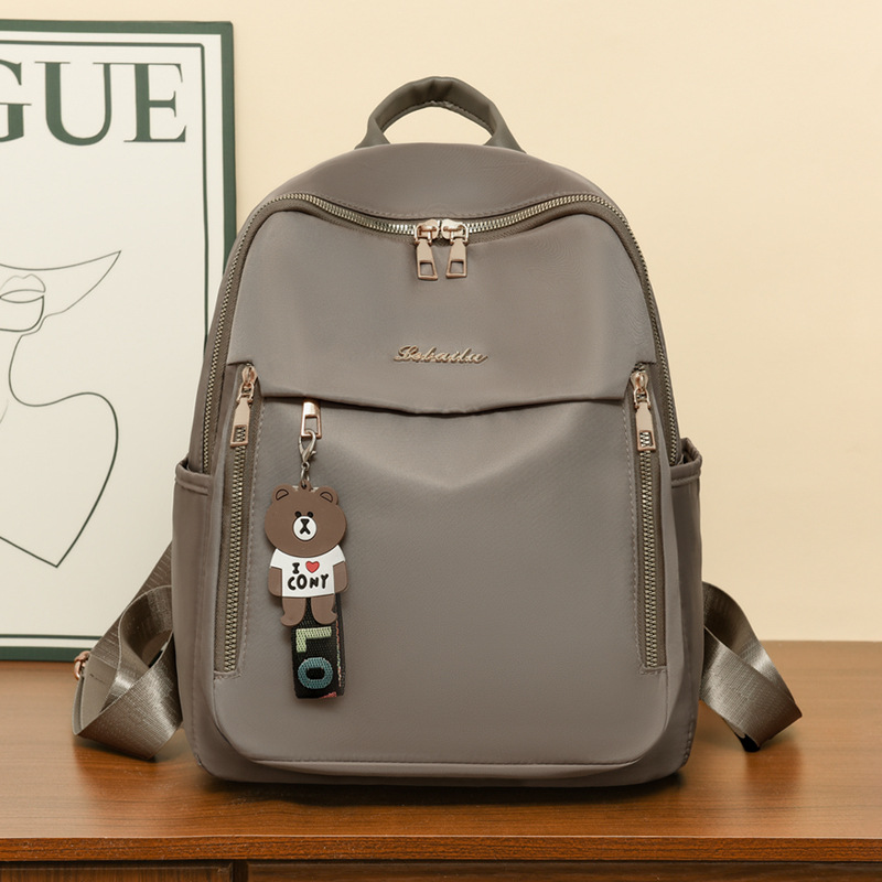 Women's Backpack 2024 Summer New Trend Internet Celebrity Oxford Cloth Travel Small Bag Women's Canvas Casual Backpack