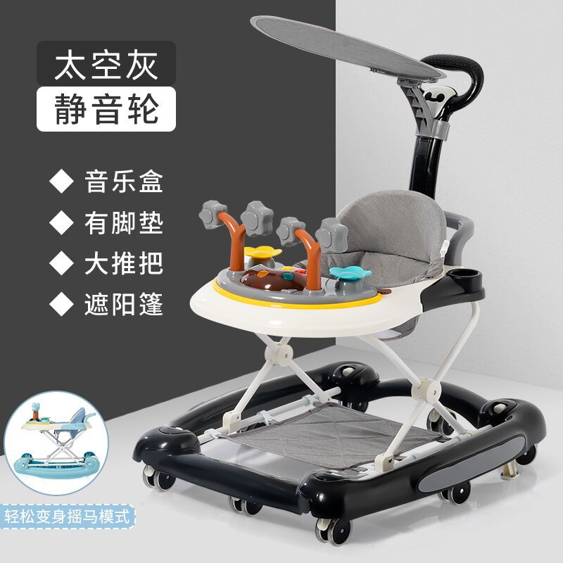 Baby Walker anti-o-pierna anti-vuelco niña niño bebé multifuncional niño caminar ayuda carro