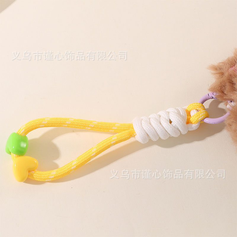 クリエイティブぬいぐるみ鴨の足ローストアヒル車のストラップかわいい動物子犬人形バッグキーホルダー人形ペンダント|undefined