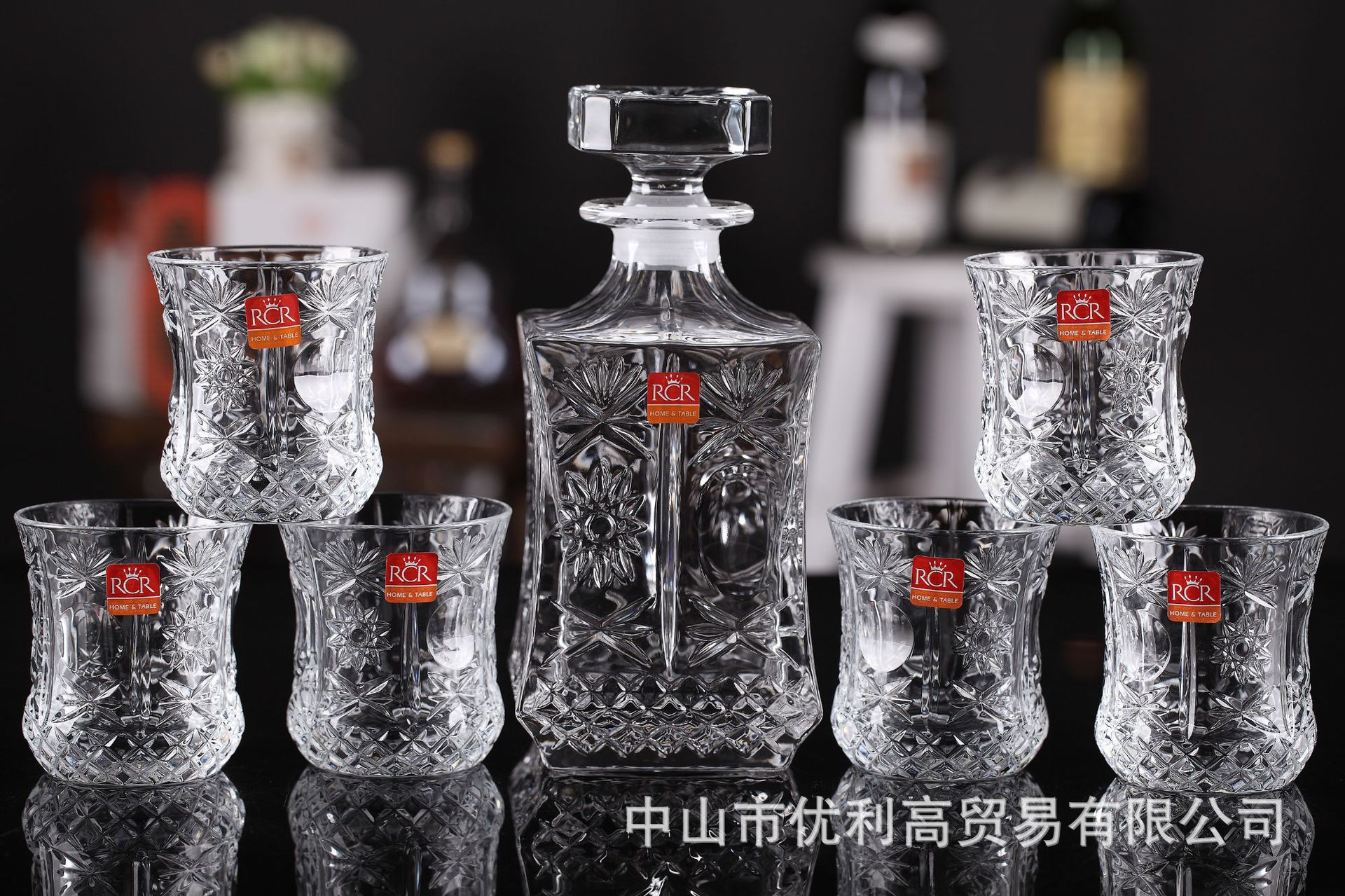 rcr意大利皇帝红酒杯家用晶质玻璃威士忌杯酒樽水杯高脚杯批发|ms