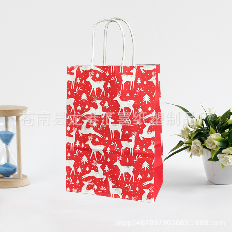 크리스마스 3; 크래프트 지; 세로형 소형(16*22*8)