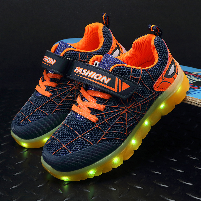 진한 파란색 주황색