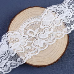 Nylon Elastic Lace Trim, White Hollowed-Out Lace Trim, Handmade DIY Apparel & Underwear Lace Accessories