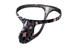 Men's leopard print G-string underwear