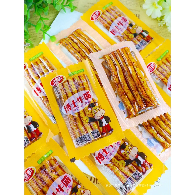 Вегетарианские жевательные полоски из говяжьего сухожилия от доктора Цзинфэн, приправленные глютеном, вегетарианские палочки из куриного сухожилия, ностальгические маленькие жевательные полоски из бобов, острая закуска интернет-знаменитостей.