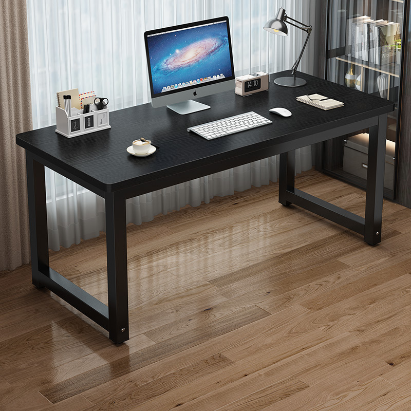 Office Desk Simple Desk Office Home Desktop Computer Desk Learning Writing Simple Long Desk Pure Black