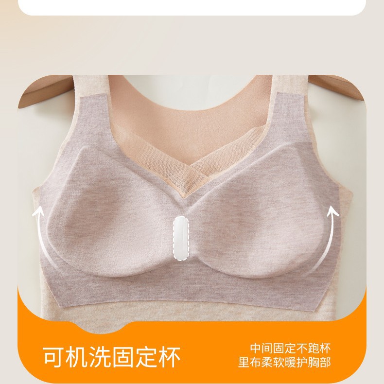 2428 여성용 양면 기모 보온 조끼, 가슴 패드로 형성, 슬림하고 편안한 여성용 발열 조끼, 겨울