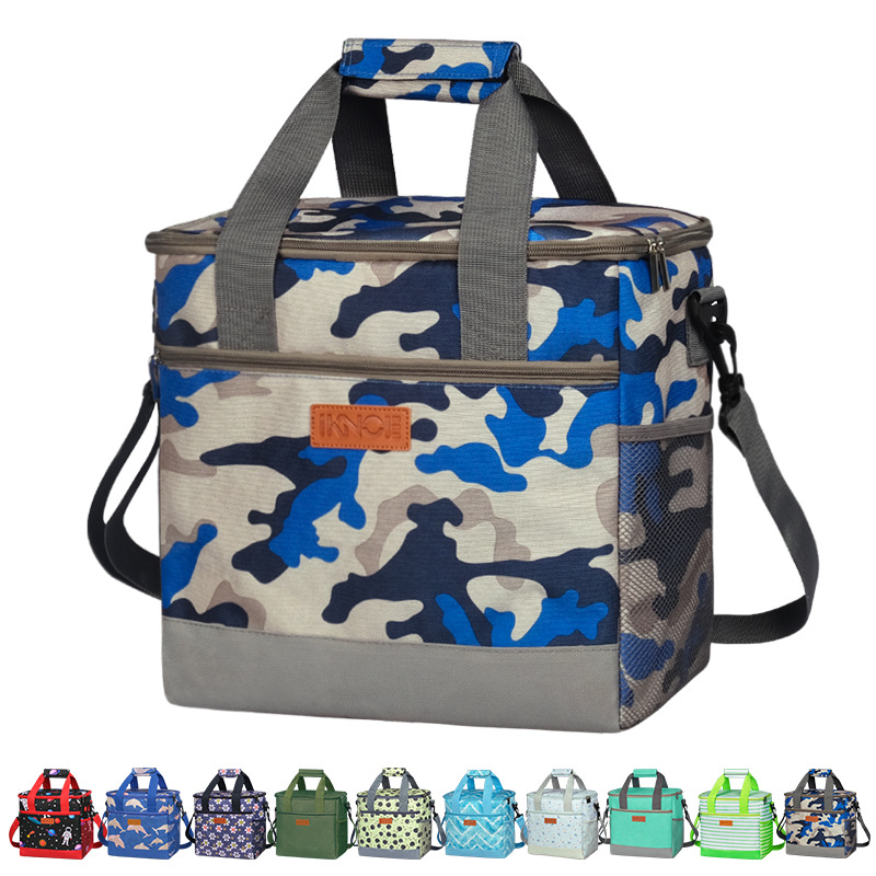 Cross-border new large capacity thermal insulation bag Office School thermal insulation lunch bag leak-proof picnic thermal insulation ice pack in stock