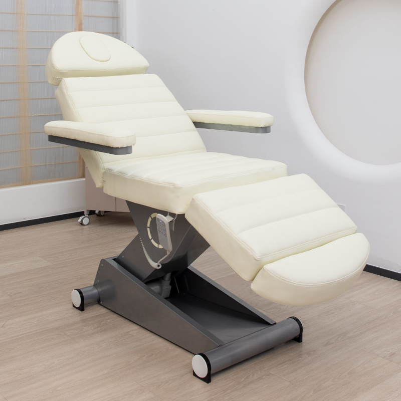 Cama de belleza elevadora eléctrica, cama de masaje giratoria, sala de belleza, cama de tatuaje, cama de fisioterapia multifuncional y multiángulo