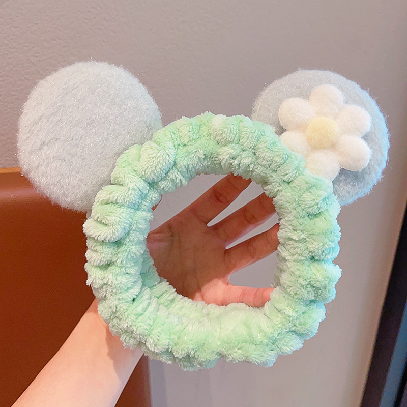 Máscara especial de banda de cabello de restricción simple de banda de cabello de lavado de la cara de mujer pinza de cabello rojo en línea 2025, nuevo toque de cabello otoño invierno