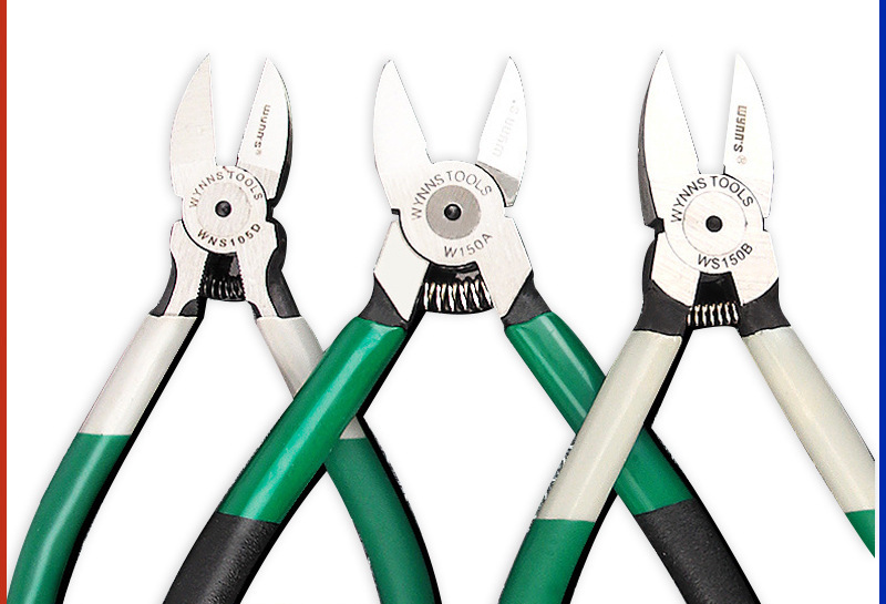 威力狮wynn's水口钳5寸 6寸斜嘴钳模型剪钳斜口钳6寸电工剪线钳偏