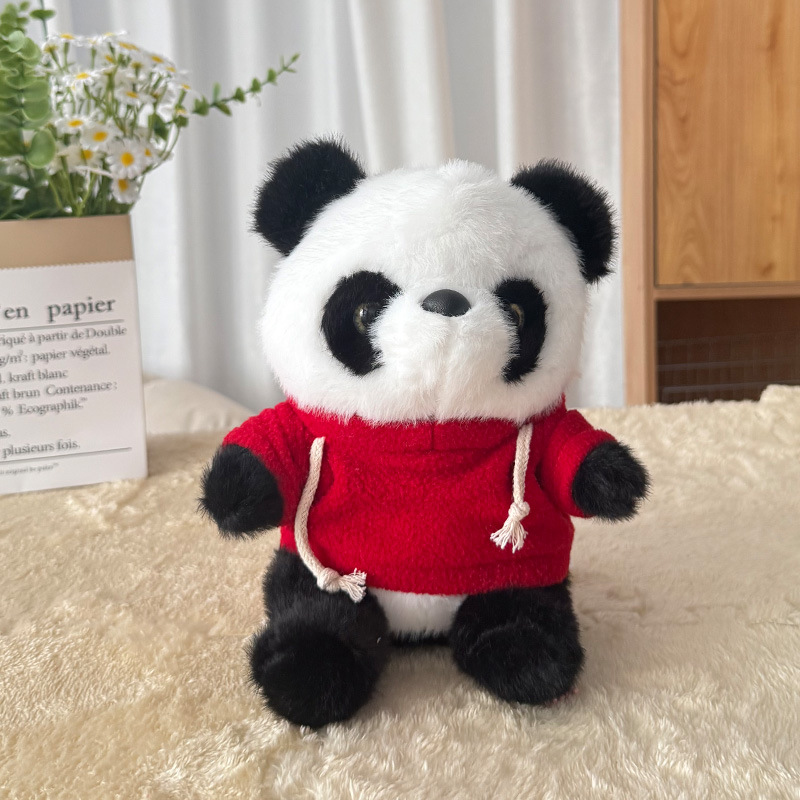Dollos lindos de peluche, muñecas de ropa, muñecas de denim, Sichuan, Chengdu, recuerdos, logotipo