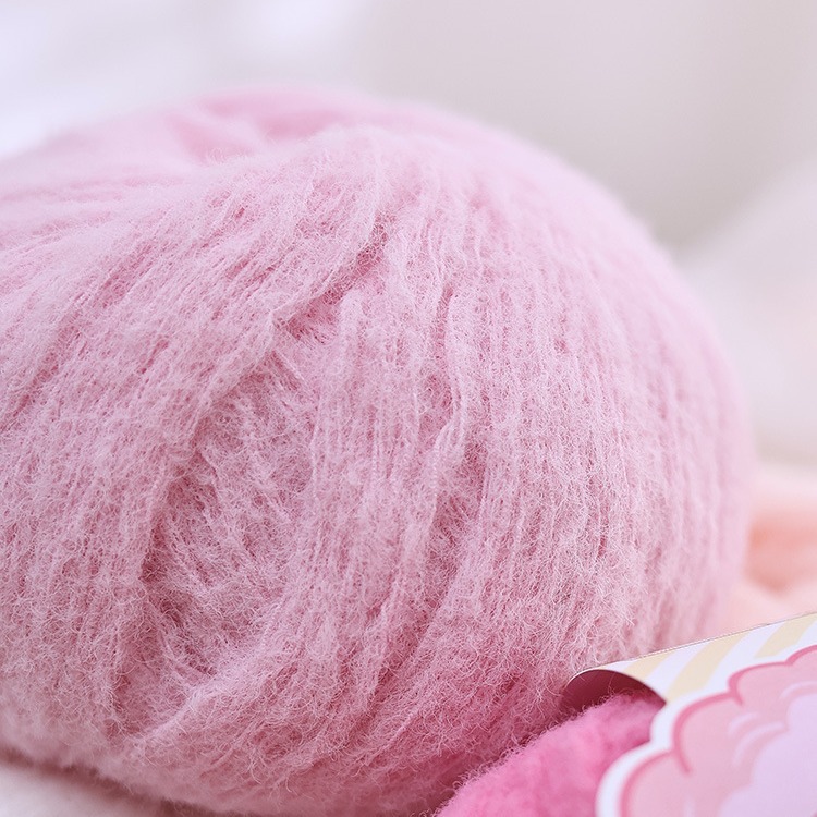 【包邮】毛线手工编织diy材料玩偶钩针钩织绒绒线细毛线团棉花糖