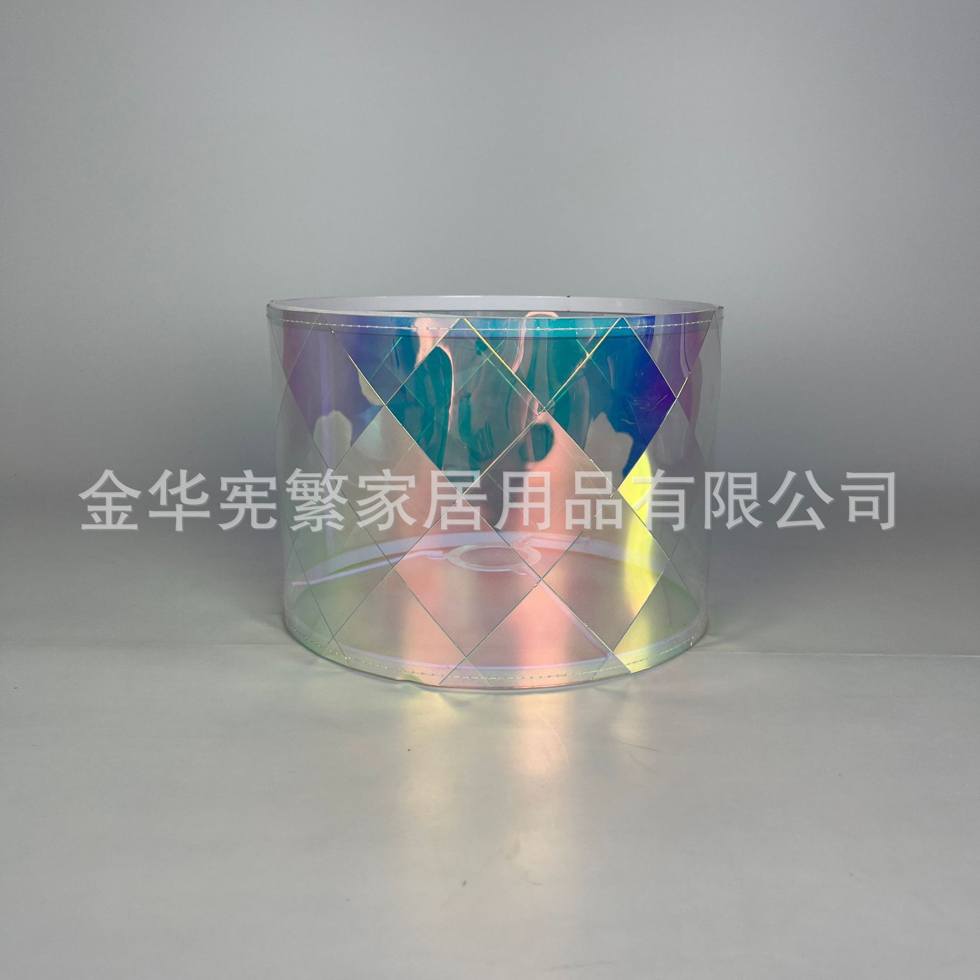 [Xianfan] Pantalla de lámpara láser transparente de color E27 desmontable KD dormitorio decoración de cabecera lámpara de mesa accesorios de lámpara de araña