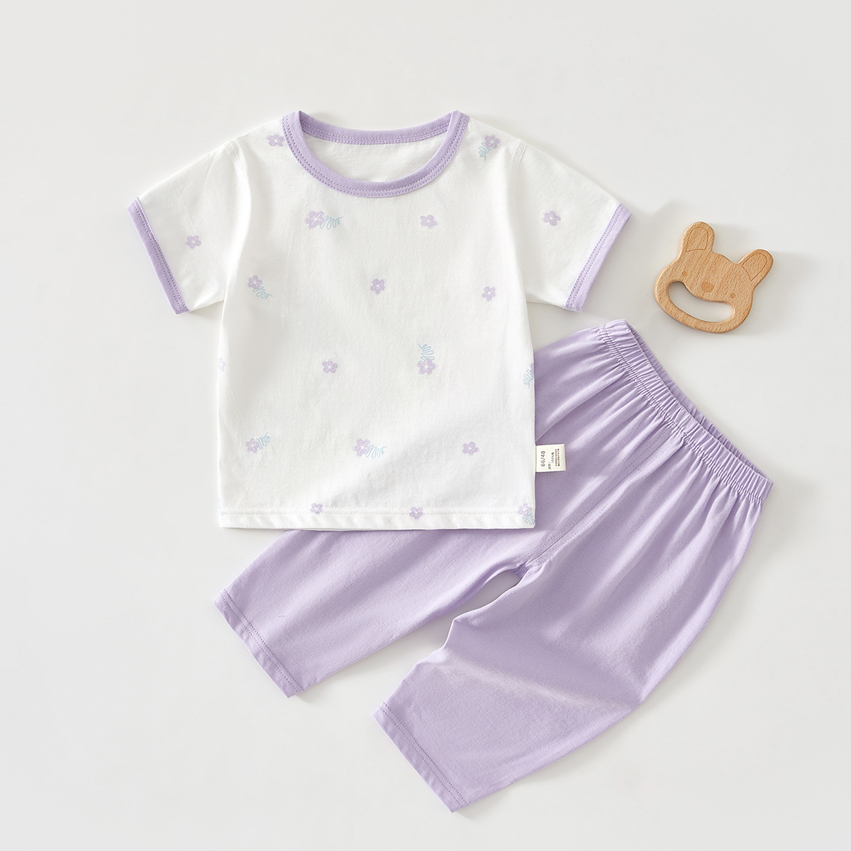 Baby Clothes Summer Thin Short-sleeved Trousers suit Infant Split Summer Clothes Pure Cotton Baby Air-conditioning Clothes Pajamas